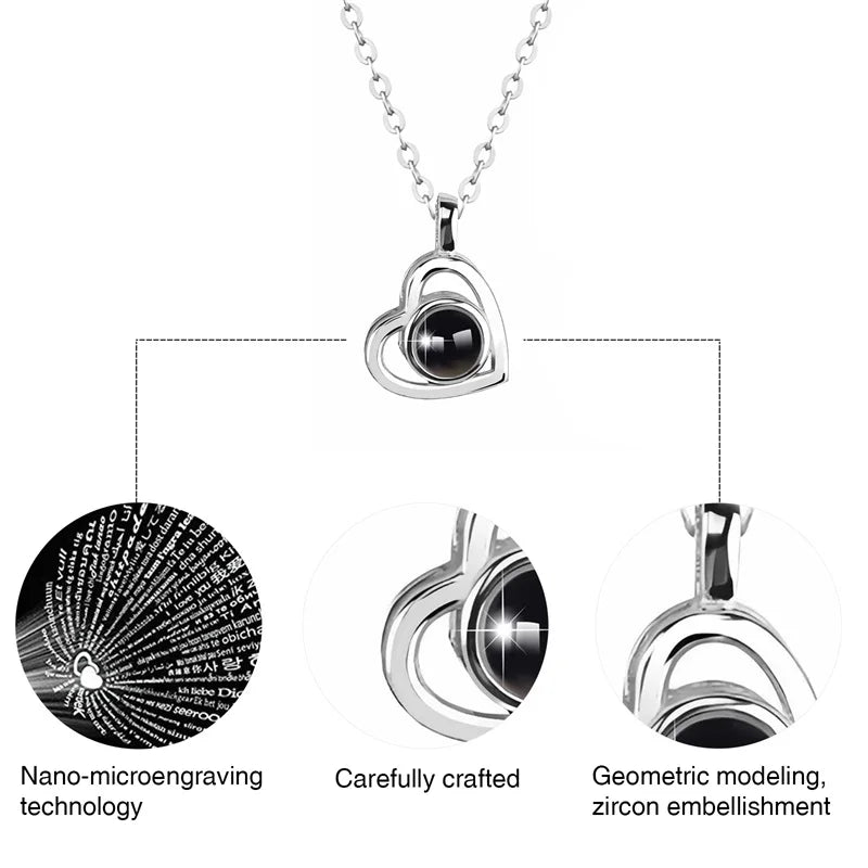 Eloria™ Personalized Heart Projection Necklace